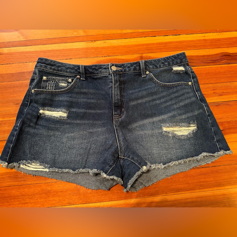 High Rise Jean Shorts